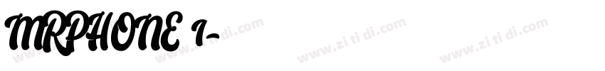 MRPHONE 1字体转换